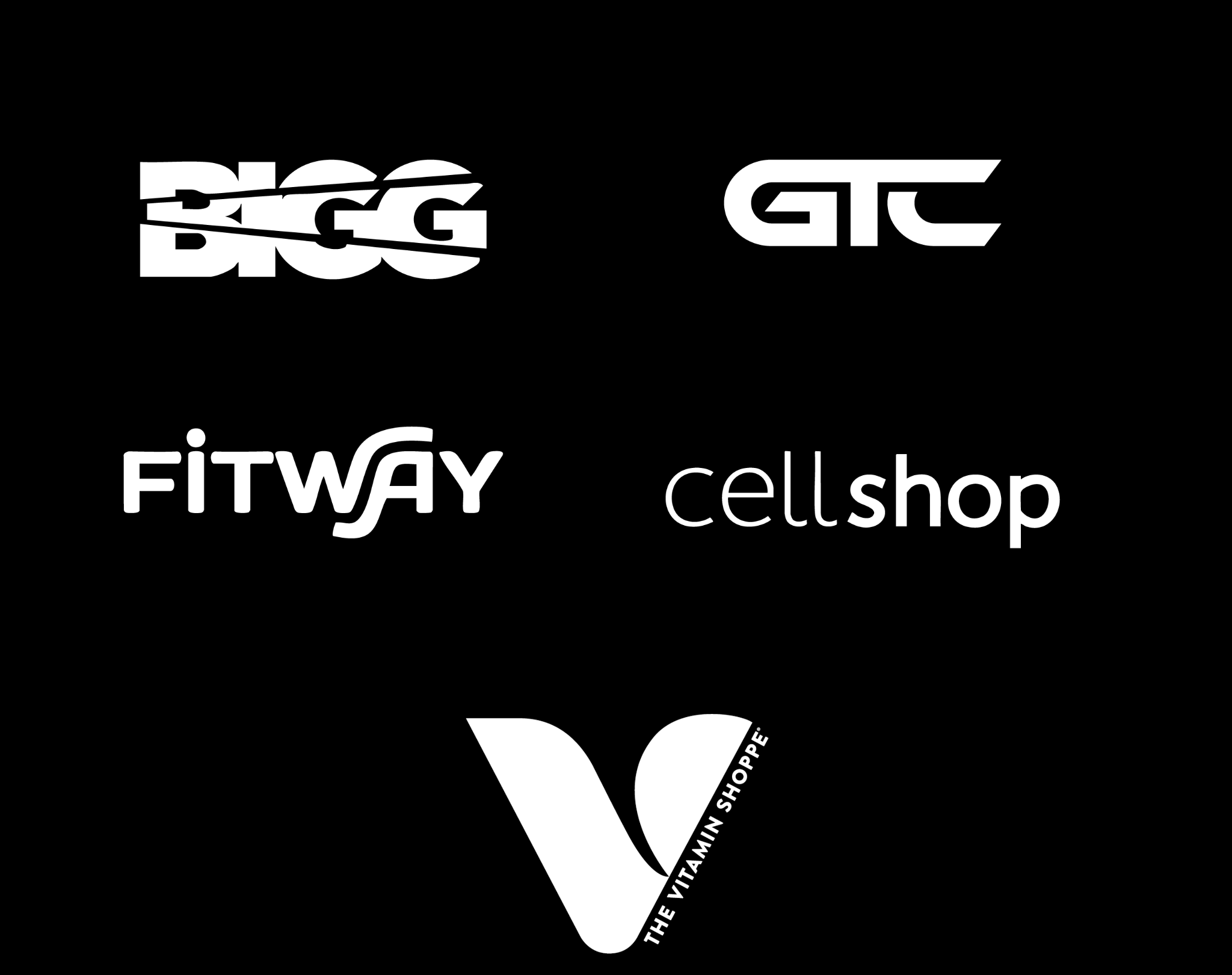 Logotipos de nuestros aliados BIGG, GTC, FITWAY y Cellshop